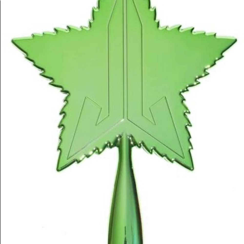 JS GREEN CHROME LEAF MIRROR